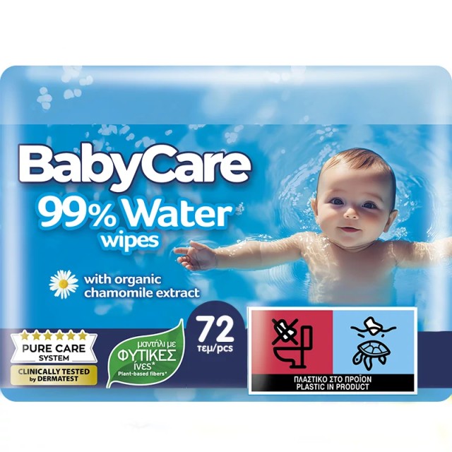 BabyCare PROMO Μωρομάντηλα 99% Νερό 72 Τεμάχια