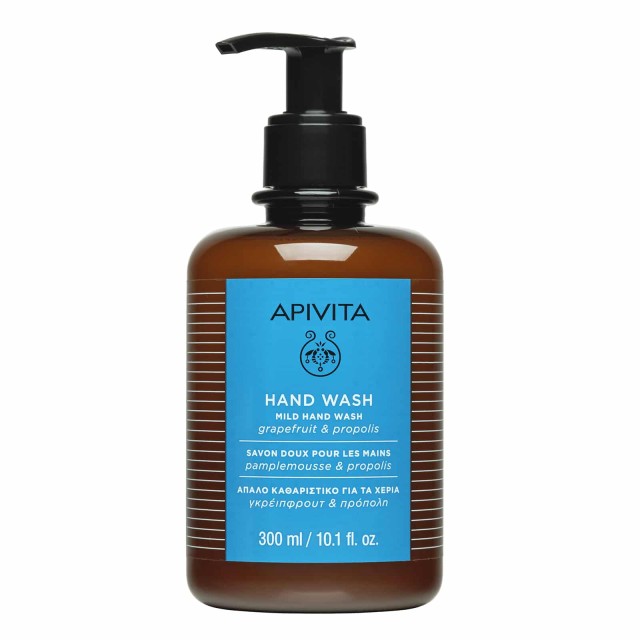 Apivita Hand Wash Απαλό Καθαριστικό για τα Χέρια με Γκρέιπφρουτ & Πρόπ …