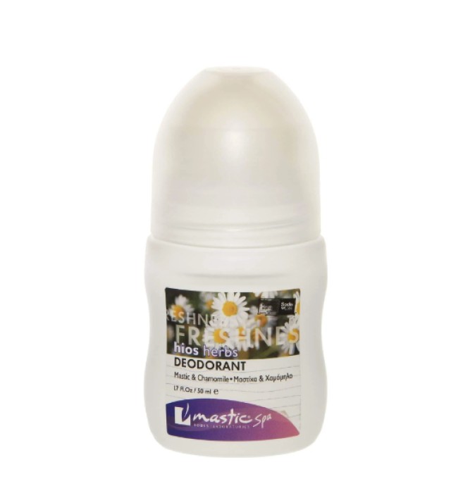 Mastic Spa Freshness Deodorant Αποσμητικό Roll on με Μαστίχα Χίου & Χαμομήλι 50ml