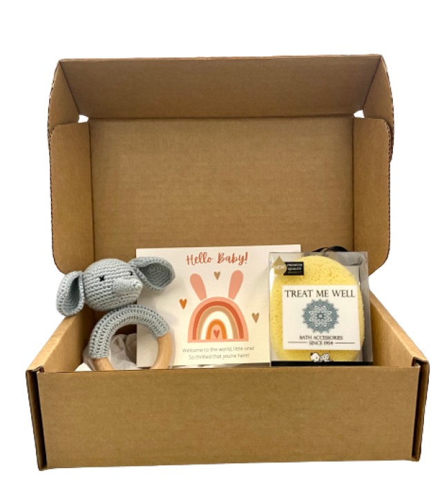 Treat Me Well Mini Baby Box Elephant NewBorn Bath & Shower Sponge Βρεφ … Treat Me Well Mini Baby Box Elephant NewBorn Bath & Shower Sponge Βρεφ …