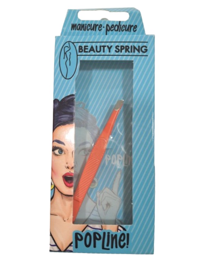 Beauty Spring Τσιμπιδάκι Φρυδιών Λοξό - Πορτοκαλί 1 Τεμάχιο [3180]