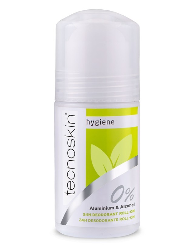 Tecnoskin Hygiene Deodorant Αποσμητικό Roll on 24 ωρης Προστασίας 0% Aluminum & Alcohol 50ml