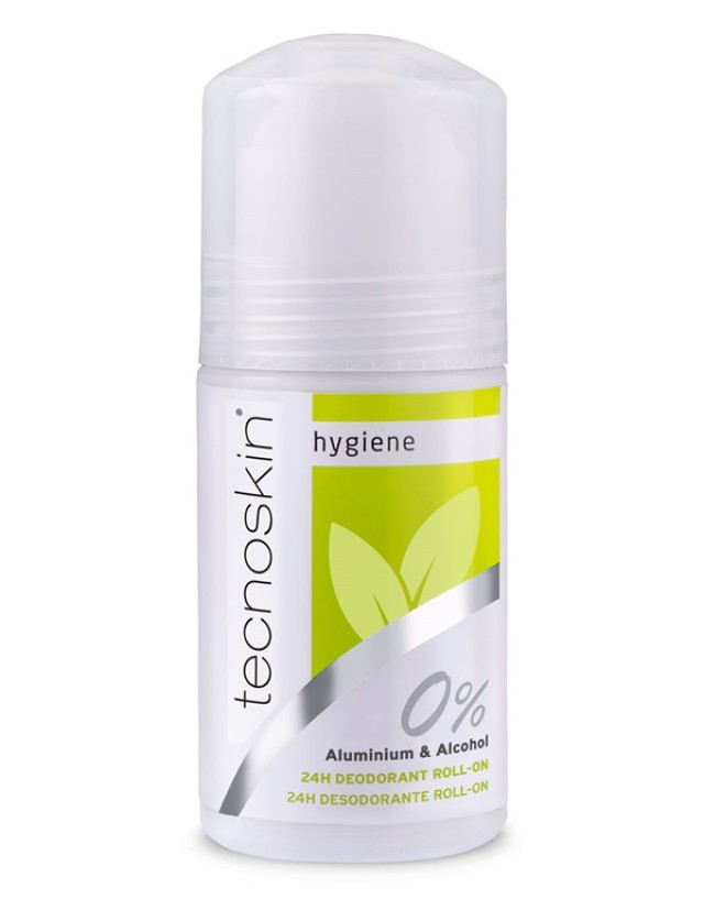 Tecnoskin Hygiene Deodorant Αποσμητικό Roll on 24 ωρης Προστασίας 0% A …