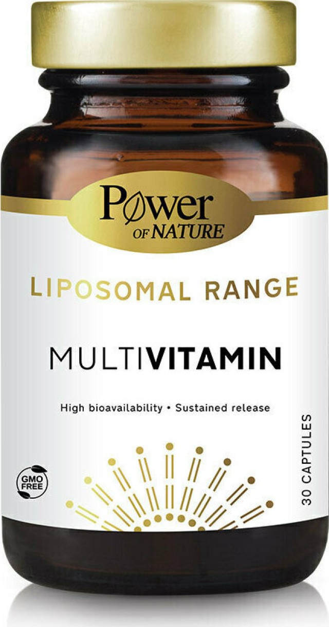Power Health Power Of Nature Liposomal Range Multivitamin Sustained Release Συμπλήρωμα Διατροφής για την Ενδυνάμωση του Οργανισμού και Παραγωγή Ενέργειας 30 Κάψουλες