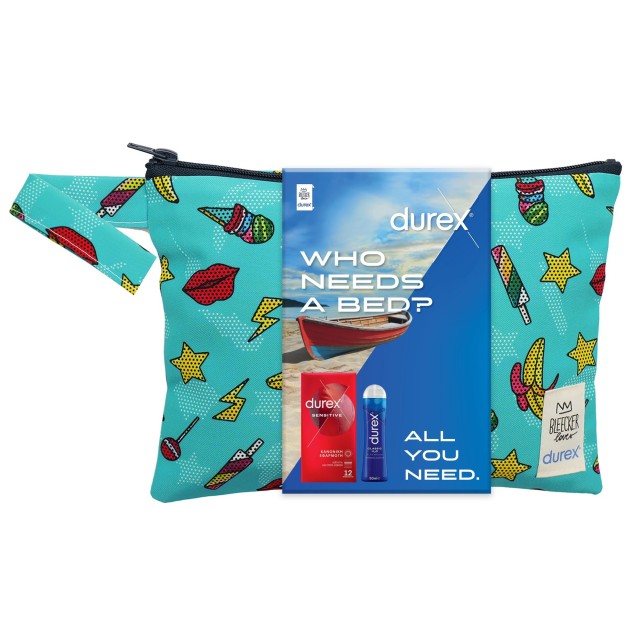 Durex PROMO Προφυλακτικά Sensitive 12 Τεμάχια & Λιπαντικό Classic H2o &hellip;