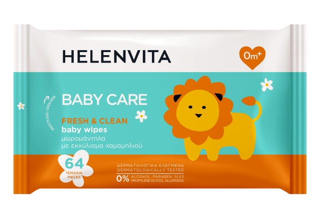 Helenvita Bayby Care Fresh & Clean Μωρομάντηλα με Εκχύλισμα Χαμομηλιού … Helenvita Bayby Care Fresh & Clean Μωρομάντηλα με Εκχύλισμα Χαμομηλιού …