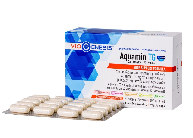 VioGenesis Aquamin TG για την Φυσιολογική Κατάσταση των Οστών 60 Φυτικ …
