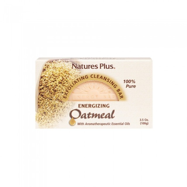 Natures Plus Oatmeal Exfoliating Bar Απολεπιστικό Σαπούνι Σώματος 100gr