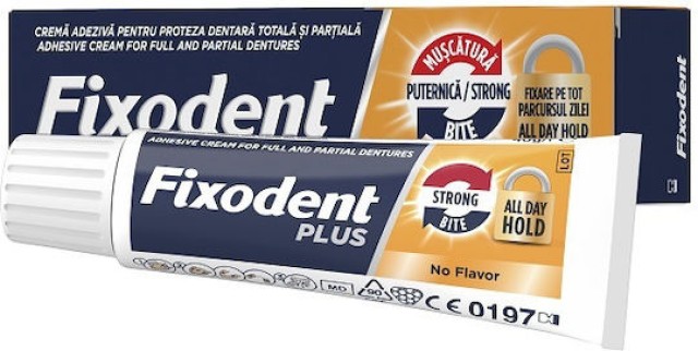 Fixodent Plus Στερεωτική Κρέμα για Τεχνητή Οδοντοστοιχία για Δυνατό Κρ …