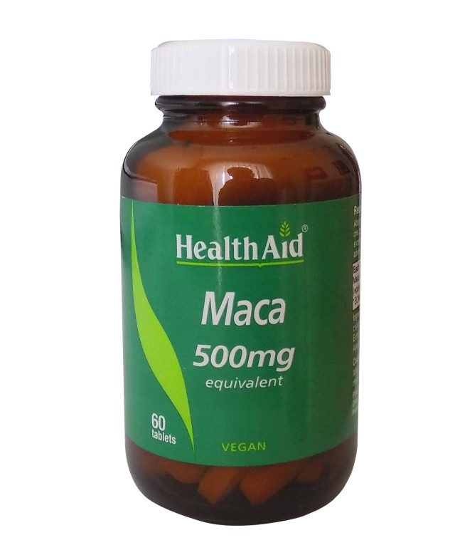 Health Aid Maca 500mg Συμπλήρωμα Διατροφής με Ακόρεστα Λιπαρά Οξέα & Αμινοξέα για Τόνωση & Ευεξία 60 Ταμπλέτες