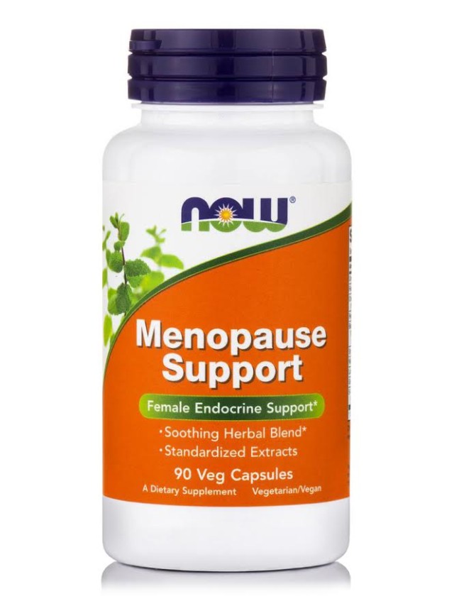Now Foods Menopause Support Συμπλήρωμα Διατροφής Για Την Εμμηνόπαυση Για Γυναίκες 90 Φυτικές Κάψουλες