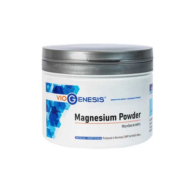 VioGenesis Magnesium Powder Συμπλήρωμα Διατροφής Οξείδιο του Μαγνησίου για την Δυσκοιλιότητα 200gr