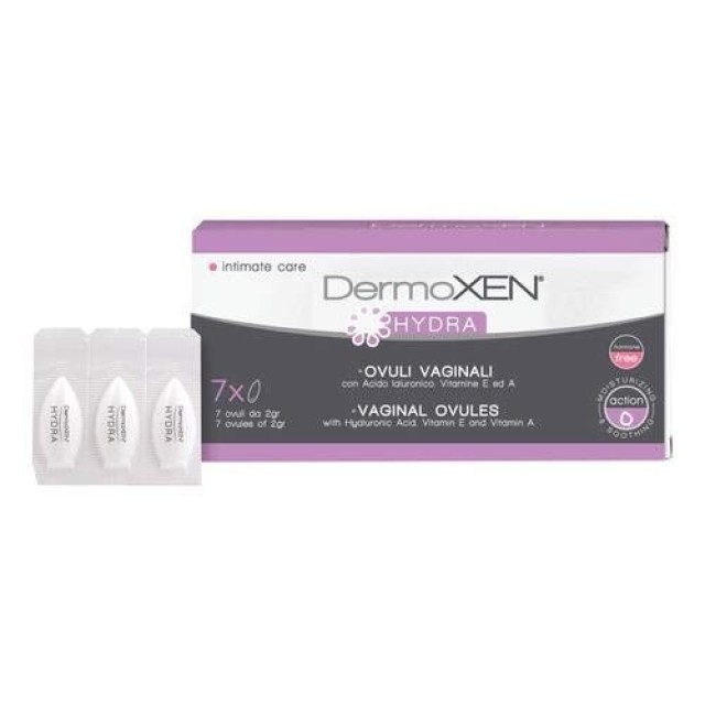 Dermoxen Hydra Vaginal Ovules Κολπικά Υπόθετα με Ενυδατική & Καταπραϋν …