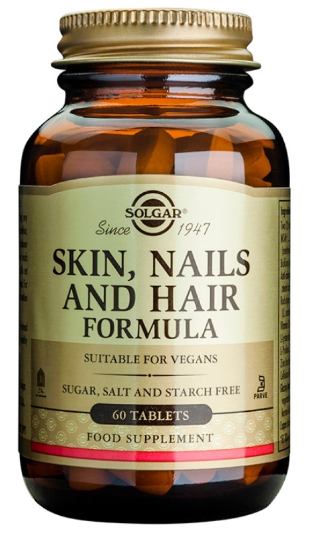 Solgar Hair, Skin, Nails Συμπλήρωμα Διατροφής για Μαλλιά - Νύχια - Δέρμα 60 Ταμπλέτες