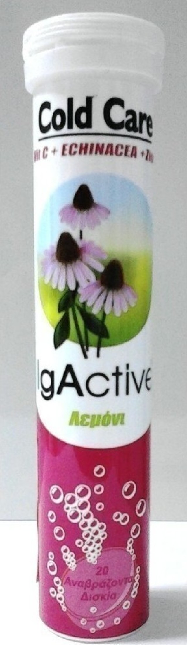 Novapharm Igactive Cold Care Vitamin C  Echinacea  Zinc Με Γεύση Λεμόν …