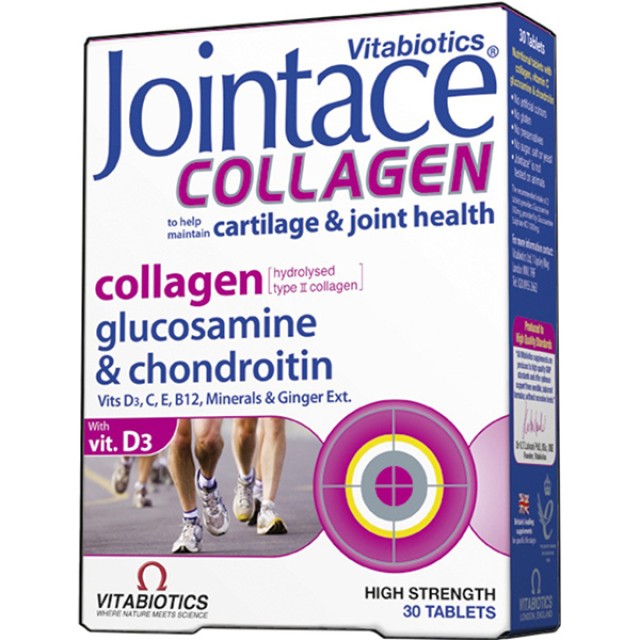 Vitabiotics Jointace Collagen Συμπλήρωμα Διατροφής που Συμβάλλει Στην Υγεία των Αρθρώσεων 30tabs