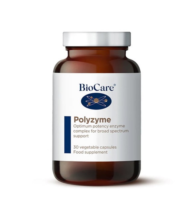 BioCare Polyzyme Σύμπλεγμα Ενζύμων 30 Φυτικές Κάψουλες