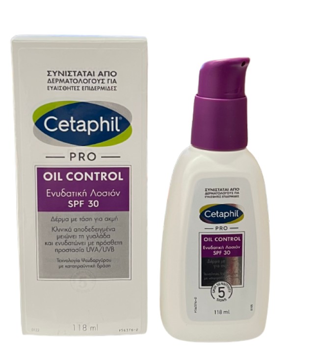 Cetaphil Pro Oil Control SPF30 Ενυδατική Λοσιόν Προσώπου για Ακνεϊκές Επιδερμίδες 118ml