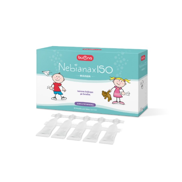 Buona Nebianax ISO Ισοτονικό Διάλυμα με Εκτοΐνη 20 Φιαλίδια x 5ml Buona Nebianax ISO Ισοτονικό Διάλυμα με Εκτοΐνη 20 Φιαλίδια x 5ml